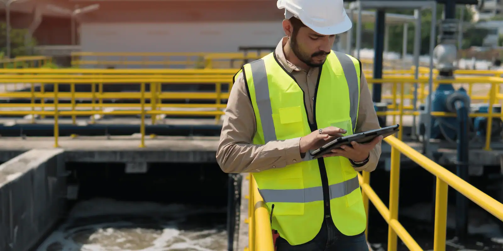 Employee with clipboard
