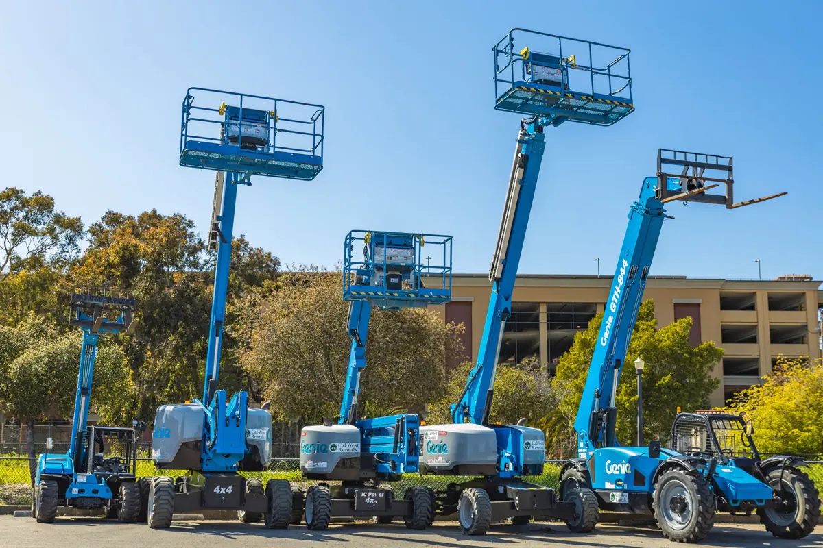 Equipment ready for rental